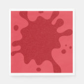 Aangepaste Tomaat Rode Splash Papier servet (Voorkant)