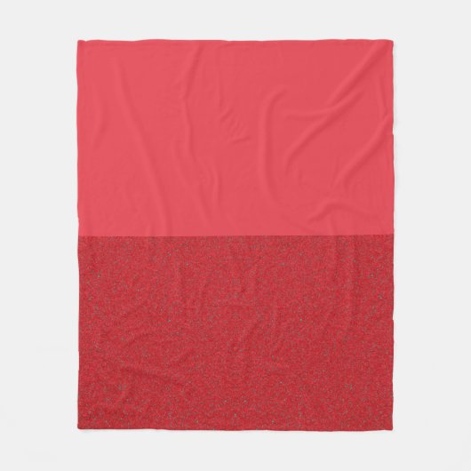 Aangepaste tomaat rode split fleece deken (Voorkant)