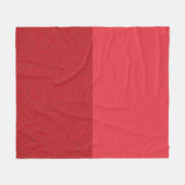 Aangepaste tomaat rode split fleece deken (Voorkant (Horizontaal))