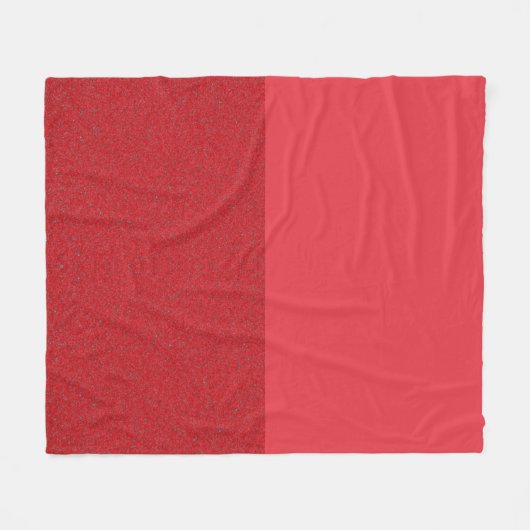 Aangepaste tomaat rode split fleece deken (Voorkant (Horizontaal))