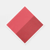 Aangepaste tomaat rode split papieren servetten (Hoek)