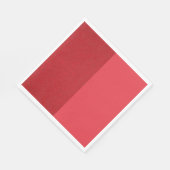 Aangepaste tomaat rode split papieren servetten (Hoek)