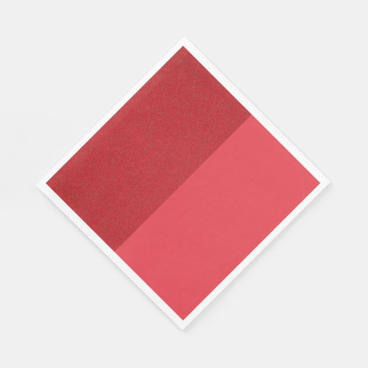 Aangepaste tomaat rode split papieren servetten (Hoek)