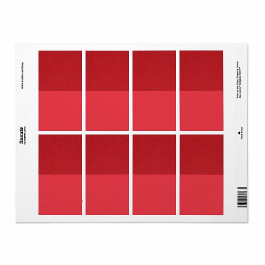 Aangepaste Tomaat Rode Top-Textuur Verzendlabels Etiket (Full Sheet)