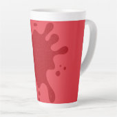 Aangepaste Tomaat Rood Drip Latte Mok (Rechterhoek)