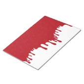 Aangepaste Tomaat Rood Drip Notitieblok – Bewerkba (Schuin)