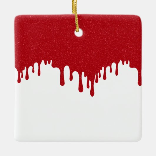Aangepaste Tomaat Rood Drip Ornament – Tomaat Spet (Voorkant)