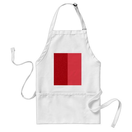 Aangepaste Tomaat Rood Duo Blok Schort (Voorkant)