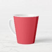 Aangepaste Tomaat Rood Duo Latte Mok (Linkerhoek)