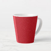 Aangepaste Tomaat Rood Duo Latte Mok (Rechterhoek)