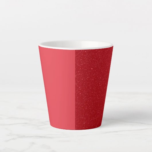 Aangepaste Tomaat Rood Duo Latte Mok (Voorkant)