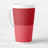 Aangepaste Tomaat Rood Geluid Top Latte Mok (Linkerhoek)