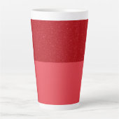 Aangepaste Tomaat Rood Geluid Top Latte Mok (Voorkant)