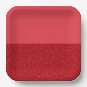 Aangepaste Tomaat Rood Gespleten Papieren Borden Bordje