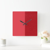 Aangepaste Tomaat Rood Gespleten Textuur Wandklok (Huis)