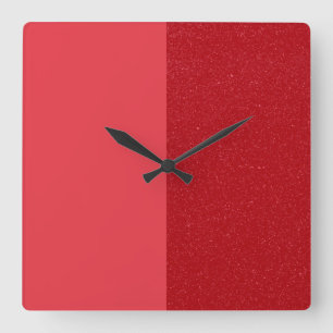 Aangepaste Tomaat Rood Gespleten Textuur Wandklok