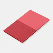 Aangepaste Tomaat Rood Gesplitste Plakbriefjes Post-it® Notes (Schuin)