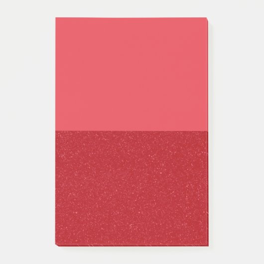 Aangepaste Tomaat Rood Gesplitste Plakbriefjes Post-it® Notes (Voorkant)