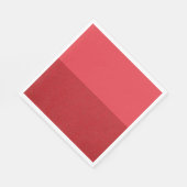 Aangepaste Tomaat Rood Horizontaal Gesplitst Papie Servet (Hoek)