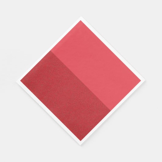 Aangepaste Tomaat Rood Horizontaal Gesplitst Papie Servet (Hoek)