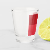 Aangepaste tomaat rood omgekeerd half- en half-sho shot glas (Links)