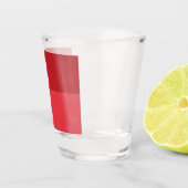 Aangepaste tomaat rood omgekeerd half- en half-sho shot glas (Rechts)