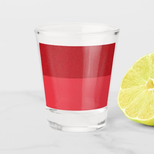 Aangepaste tomaat rood omgekeerd half- en half-sho shot glas (Voorkant)