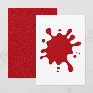 Aangepaste Tomaat Rood RSVP Plat Antwoordkaart Kaartje