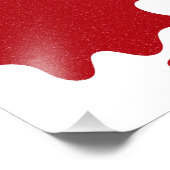 Aangepaste Tomaat Rood Spat White Achtergrond Post Foto Afdruk (Hoek)