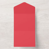 Aangepaste Tomaat Rood Spatverzegel & Uitnodiging (Binnen)