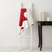 Aangepaste Tomaat Rood & Wit Spetterende Sherpa De Deken (In situ)