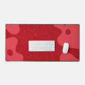 Aangepaste Tomatenrode Blob Ruis Bureaumat (Keyboard & Muis)
