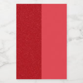 Aangepaste Tomatenrode Flesstickers Wijn Etiket (Enkel label)