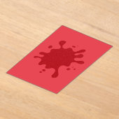 Aangepaste Tomatenrode Spat Acryl Uitnodiging (Laagn)