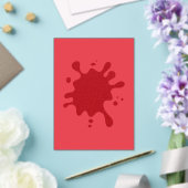 Aangepaste Tomatenrode Spat Acryl Uitnodiging (Insitu (Huwelijk))