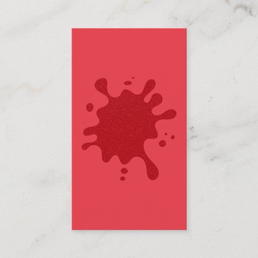 Aangepaste Tomatenrode Spat Bulk Platte Plaatskaar Plaatskaartje (Voorkant)