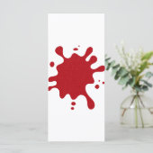 Aangepaste tomatenrood spetter menu sjabloon (Staand voorkant)