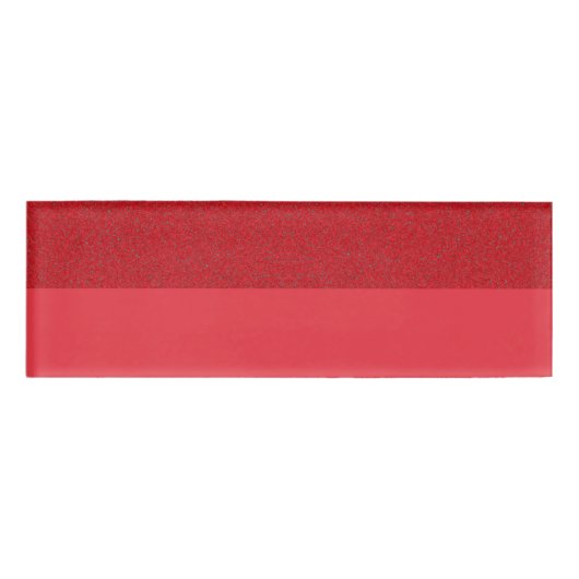 Aangepaste Tomato Red Dual-Texture Naam Tag (Voorkant)