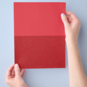 Aangepaste Tomato Red Noise-Effect Flyer (Hand)