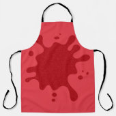 Aangepaste Tomato Red Splash All-Over Print Schort (Voorkant)