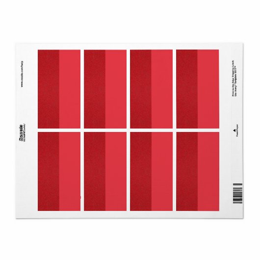 Aangepaste Tomato Red Split Verzendlabels Etiket (Full Sheet)