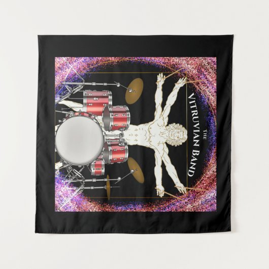 Aangepaste toneelachtergrond voor uw band! wandkleed (Voorkant (horizontaal))