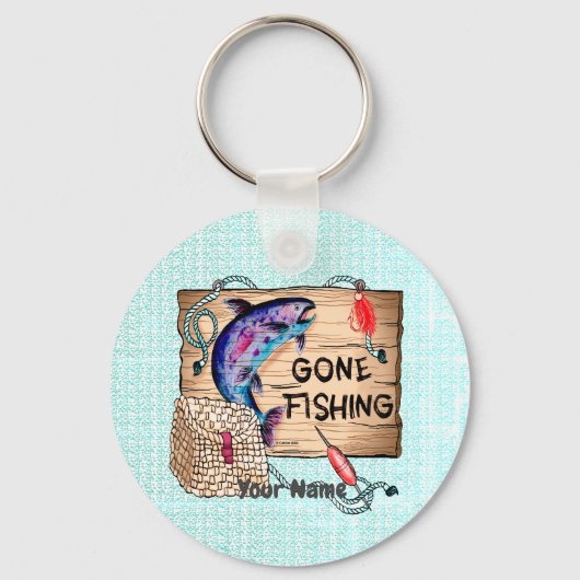 Aangepaste toon Gevist Sleutelhanger (Voorkant)