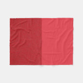 Aangepaste Top/Bottom Tomaat Rode Fleece Deken (Voorkant (Horizontaal))