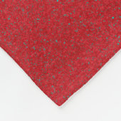 Aangepaste Top/Bottom Tomaat Rode Fleece Deken (Hoek)