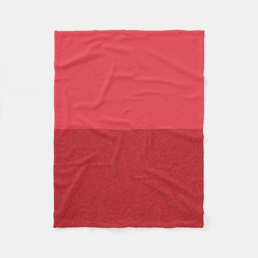 Aangepaste Top/Bottom Tomaat Rode Fleece Deken (Voorkant)