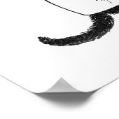 Aangepaste  Top Hat Cat Banner Poster (Hoek)