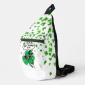 Aangepaste Top O' The Morning' Shamrock Sling Bag (Rechterhoek)
