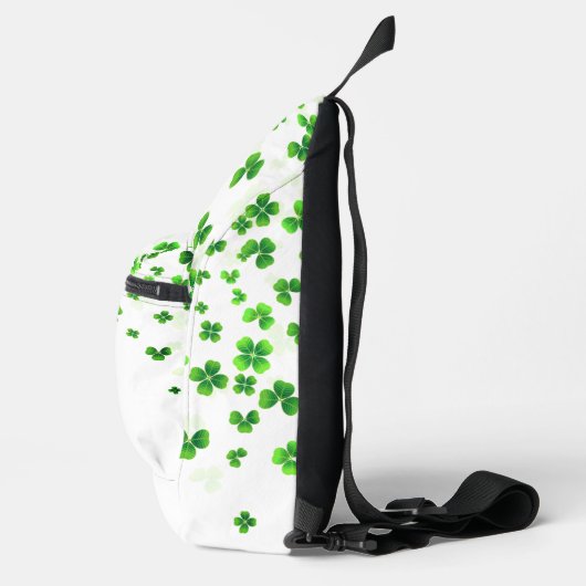 Aangepaste Top O' The Morning' Shamrock Sling Bag (Rechts)