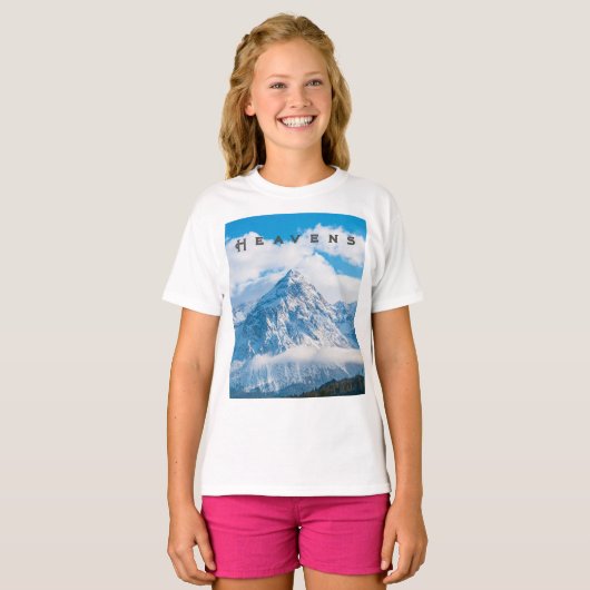 Aangepaste Topjes T-shirts Wit Kleur Meisjes T-shi (Voorkant volledig)